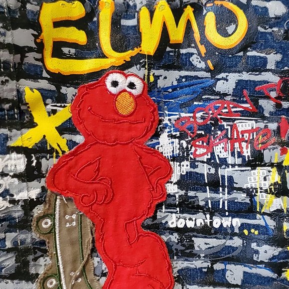 Sesame Street by Nanette Elmo Skater Denim Jacket - Picture 3 of 7